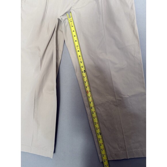 Brooks Brothers Chino Pleated Pants Men 40x30 Lot Of 2 Beige Cream Cotton Preppy - Picture 6 of 14